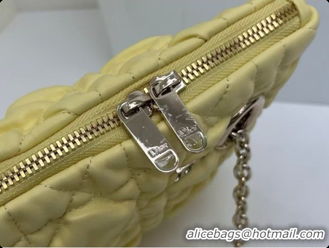 Good Product  Dior Small Dior Milly-La-Forêt Bag in Puffy Macrocannage Calfskin D090402 Yellow 2026