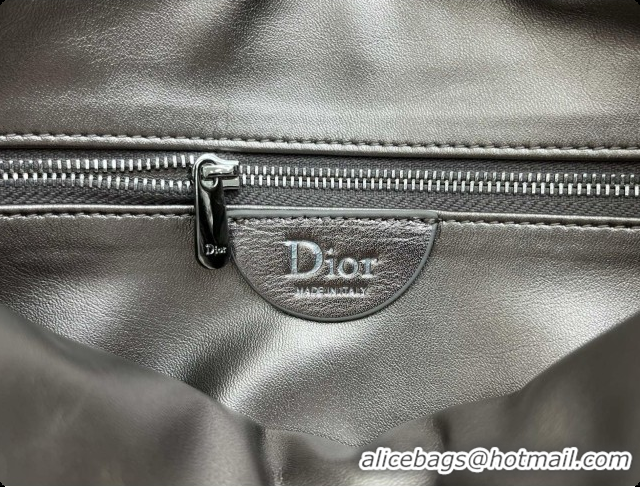 Cheap Design Dior Small Dior Milly-La-Forêt Bag in Black Puffy Macrocannage Calfskin D090403 Grey 2026
