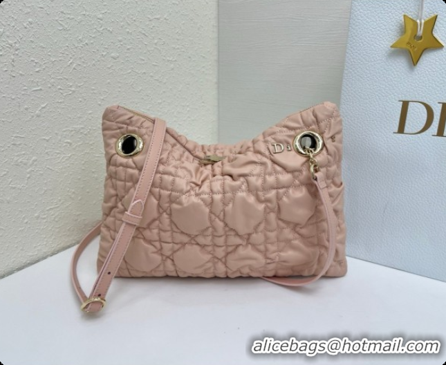 Perfect Dior Small Dior Milly-La-Forêt Bag in Black Puffy Macrocannage Calfskin D090407 Pink 2026