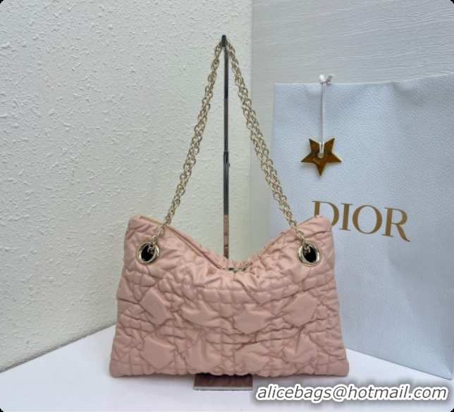 Perfect Dior Small Dior Milly-La-Forêt Bag in Black Puffy Macrocannage Calfskin D090407 Pink 2026