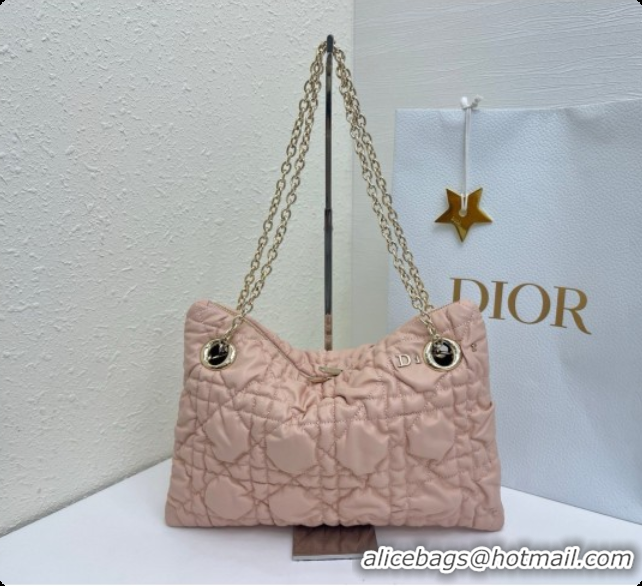 Perfect Dior Small Dior Milly-La-Forêt Bag in Black Puffy Macrocannage Calfskin D090407 Pink 2026