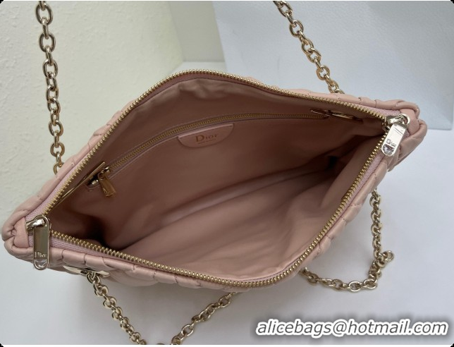 Perfect Dior Small Dior Milly-La-Forêt Bag in Black Puffy Macrocannage Calfskin D090407 Pink 2026