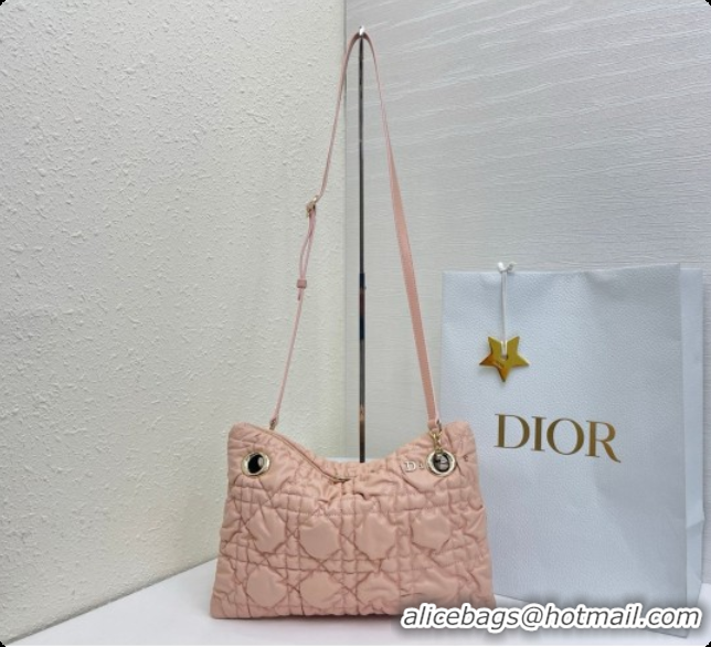Perfect Dior Small Dior Milly-La-Forêt Bag in Black Puffy Macrocannage Calfskin D090407 Pink 2026