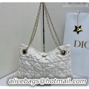 Buy Discount Dior Small Dior Milly-La-Forêt Bag in Black Puffy Macrocannage Calfskin D090408 White 2026
