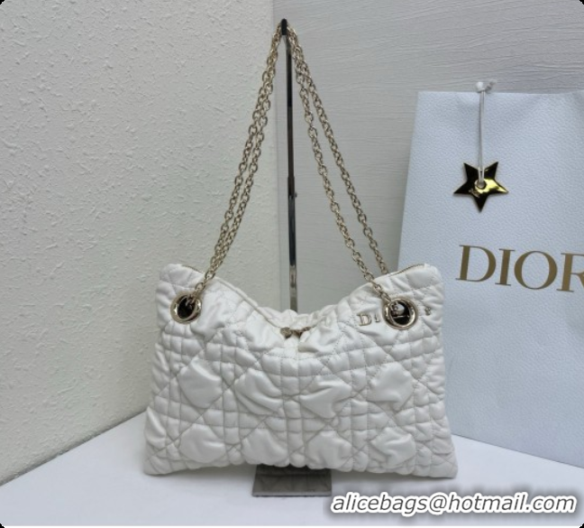 Buy Discount Dior Small Dior Milly-La-Forêt Bag in Black Puffy Macrocannage Calfskin D090408 White 2026