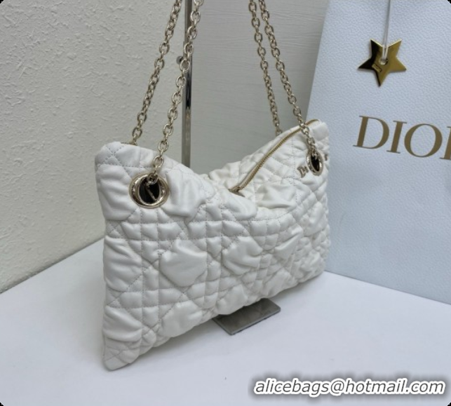 Buy Discount Dior Small Dior Milly-La-Forêt Bag in Black Puffy Macrocannage Calfskin D090408 White 2026