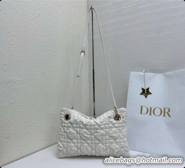 Buy Discount Dior Small Dior Milly-La-Forêt Bag in Black Puffy Macrocannage Calfskin D090408 White 2026