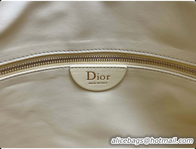 Luxury Dior Medium Dior Milly-La-Forêt Bag in Puffy Macrocannage Calfskin D090410 Yellow 2026