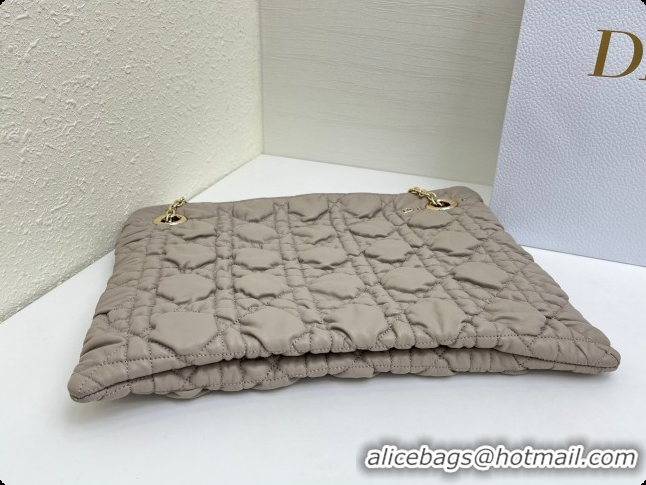 Low Price Dior Medium Dior Milly-La-Forêt Bag in Puffy Macrocannage Calfskin D090412 Light Grey 2026