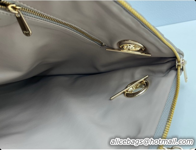 Low Price Dior Medium Dior Milly-La-Forêt Bag in Puffy Macrocannage Calfskin D090412 Light Grey 2026