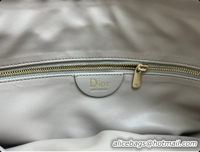 Low Price Dior Medium Dior Milly-La-Forêt Bag in Puffy Macrocannage Calfskin D090412 Light Grey 2026