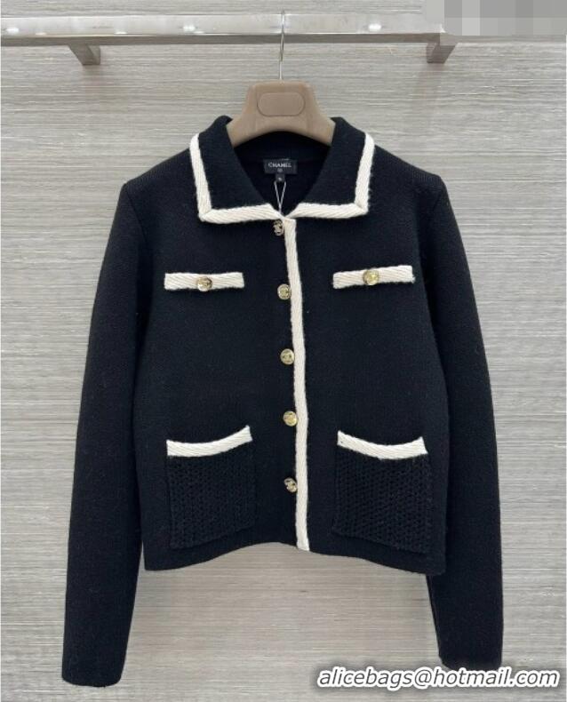 Spot Bulk Chanel Cashmere Cardigan CH092919 Black 2026