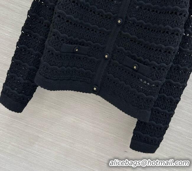 Low Cost Chanel Wool & Cashmere Cardigan and Vest CH092921 Black 2026