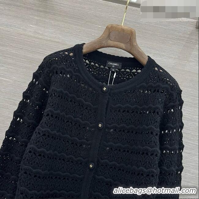 Low Cost Chanel Wool & Cashmere Cardigan and Vest CH092921 Black 2026