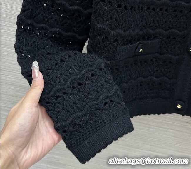 Low Cost Chanel Wool & Cashmere Cardigan and Vest CH092921 Black 2026