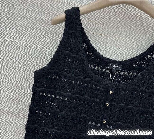 Low Cost Chanel Wool & Cashmere Cardigan and Vest CH092921 Black 2026