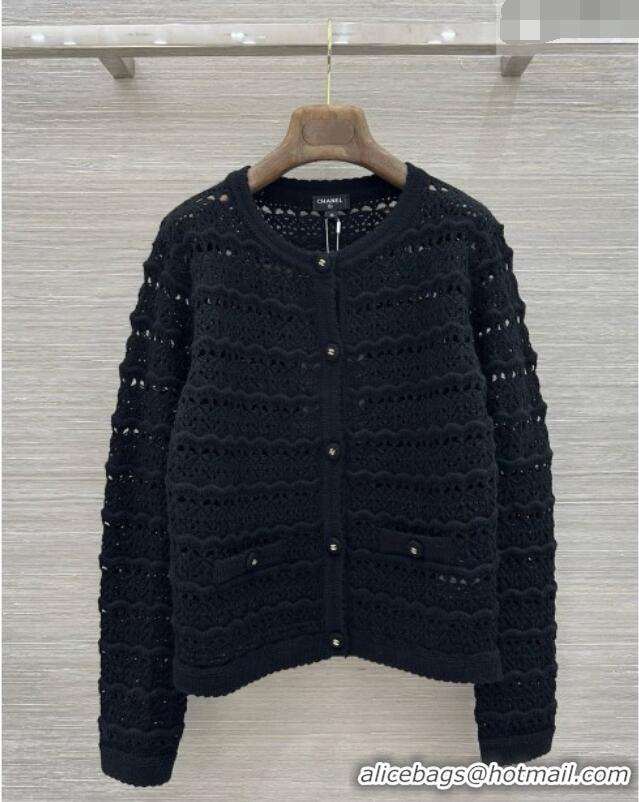 Low Cost Chanel Wool & Cashmere Cardigan and Vest CH092921 Black 2026