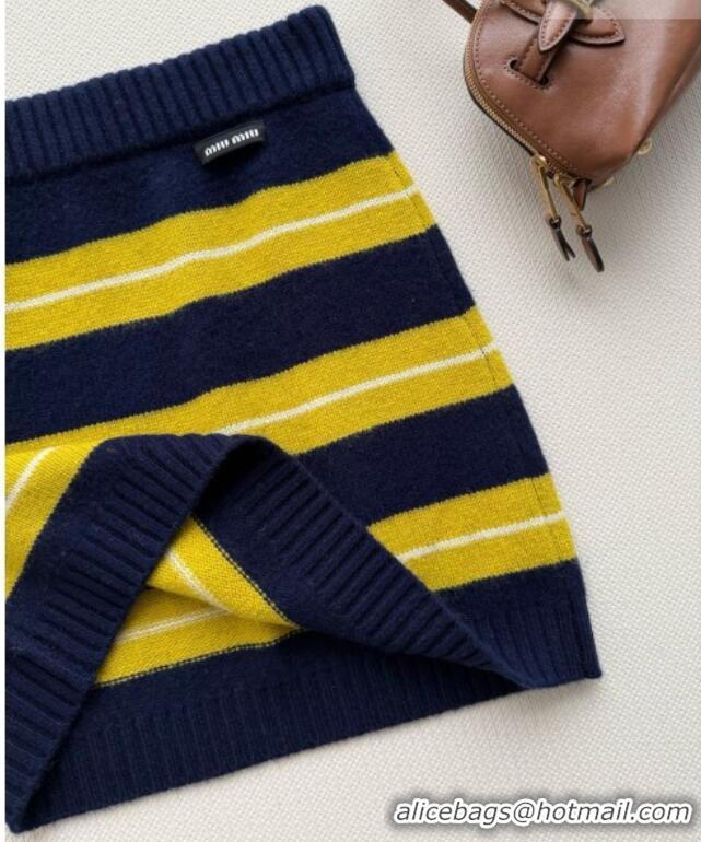 Low Price Miu Miu Wool Sweater and Skirt M092911 Yellow 2026