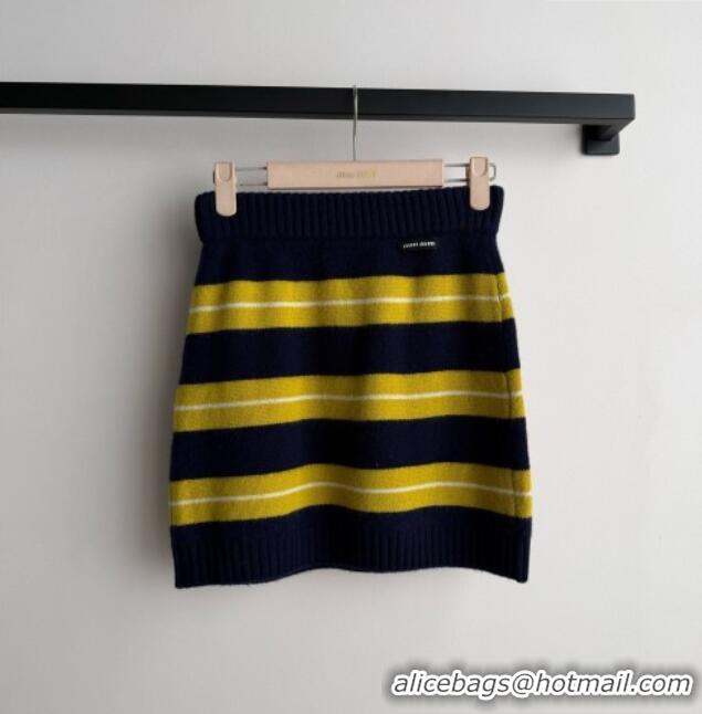 Low Price Miu Miu Wool Sweater and Skirt M092911 Yellow 2026