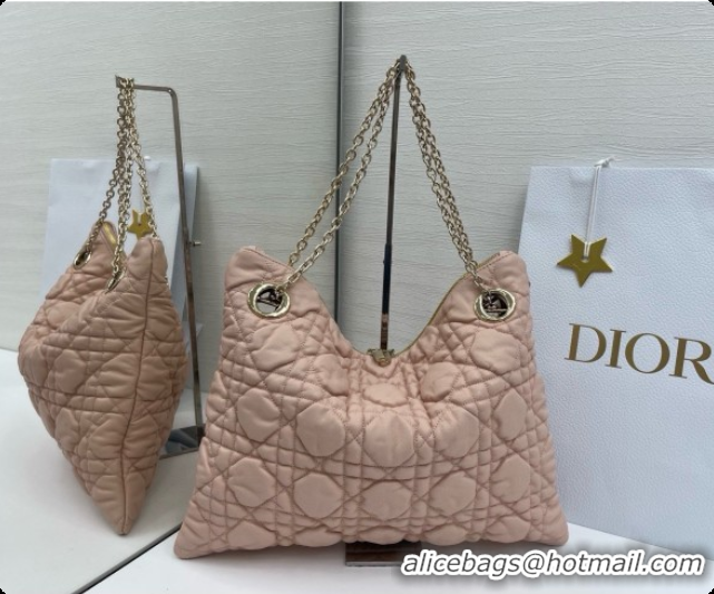 Classic Hot Dior Medium Dior Milly-La-Forêt Bag in Puffy Macrocannage Calfskin D090415 Pink 2026