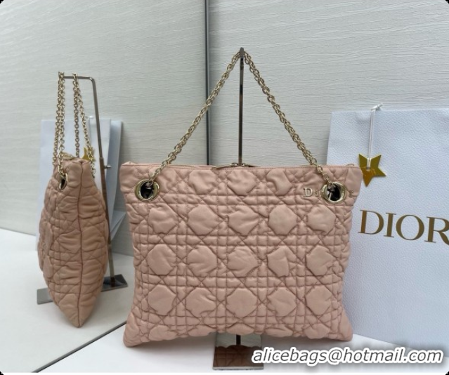 Classic Hot Dior Medium Dior Milly-La-Forêt Bag in Puffy Macrocannage Calfskin D090415 Pink 2026