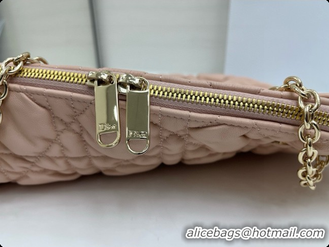 Classic Hot Dior Medium Dior Milly-La-Forêt Bag in Puffy Macrocannage Calfskin D090415 Pink 2026