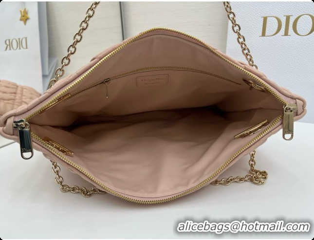Classic Hot Dior Medium Dior Milly-La-Forêt Bag in Puffy Macrocannage Calfskin D090415 Pink 2026