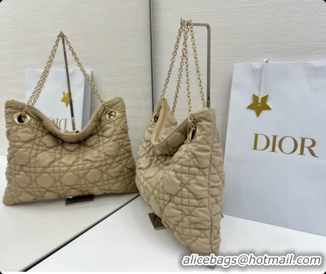 Pretty Style Dior Medium Dior Milly-La-Forêt Bag in Puffy Macrocannage Calfskin D090417 Beige 2026