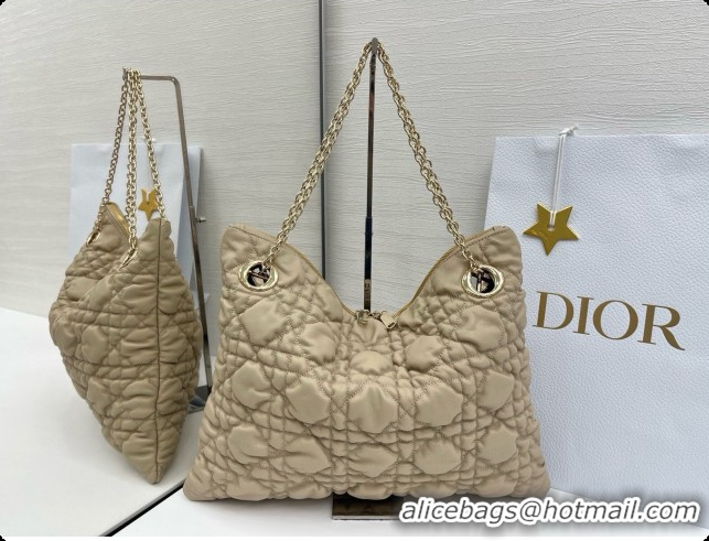 Pretty Style Dior Medium Dior Milly-La-Forêt Bag in Puffy Macrocannage Calfskin D090417 Beige 2026