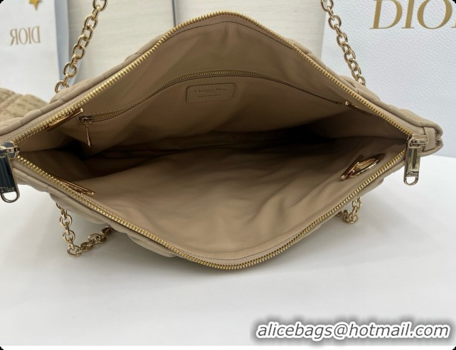 Pretty Style Dior Medium Dior Milly-La-Forêt Bag in Puffy Macrocannage Calfskin D090417 Beige 2026