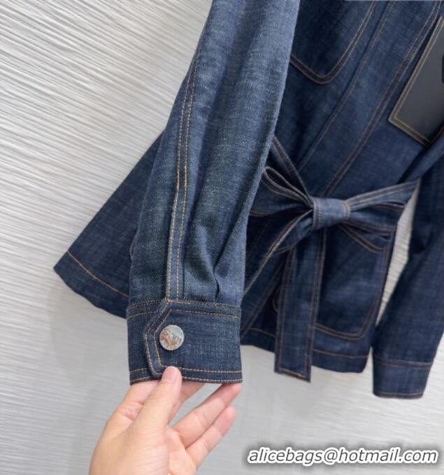 New Fashion Prada Denim Jacket P092935 Blue 2026