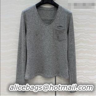 Classic Low Price Loewe Top L092915 Grey 2026