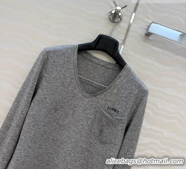 Classic Low Price Loewe Top L092915 Grey 2026