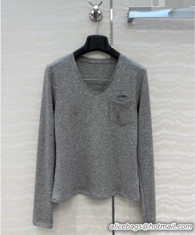 Classic Low Price Loewe Top L092915 Grey 2026
