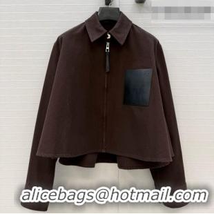 New Fashion Loewe Cotton Shirt L092848 Dark Brown 2026