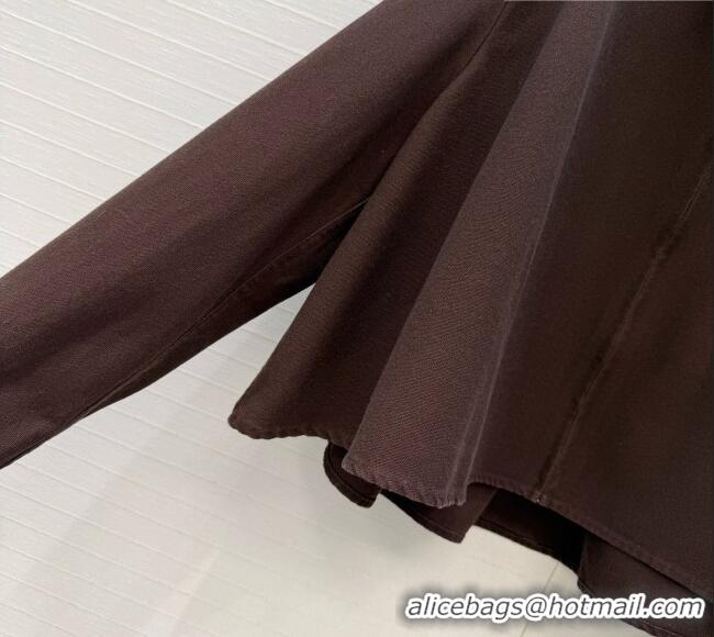 New Fashion Loewe Cotton Shirt L092848 Dark Brown 2026
