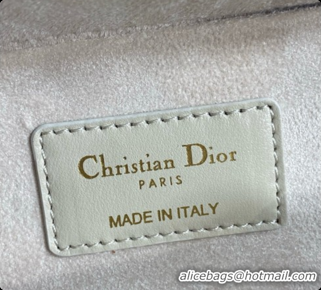 Lowest Cost Dior Medium Lady D-Joy Bag in Cannage Lambskin with Bow D090426 White 2026
