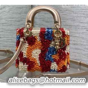 Unique Style Dior Satin Micro Lady Dior Bag with Beads D090428 Multicolor 2026