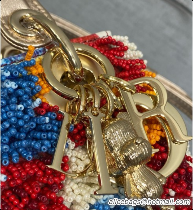 Unique Style Dior Satin Micro Lady Dior Bag with Beads D090428 Multicolor 2026