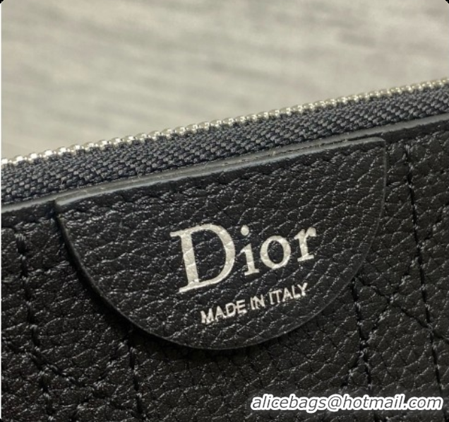 Sumptuous Dior Jett Médaillon Small Bucket Bag in Cannage Grained Calfskin Black 2026 6090429