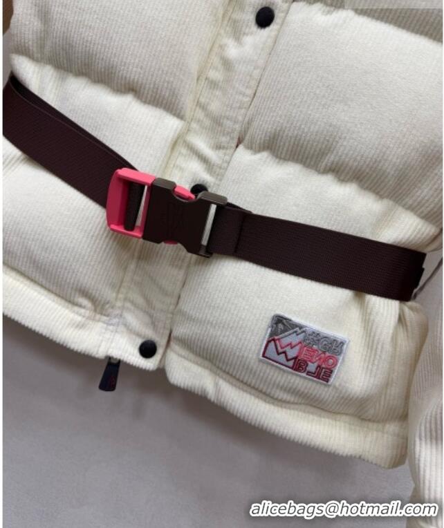 Grade Quality Moncler Corduroy Down Jacket M092917 Beige 2026