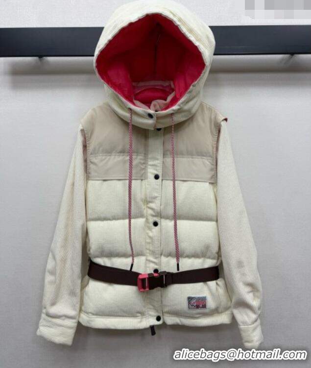 Grade Quality Moncler Corduroy Down Jacket M092917 Beige 2026