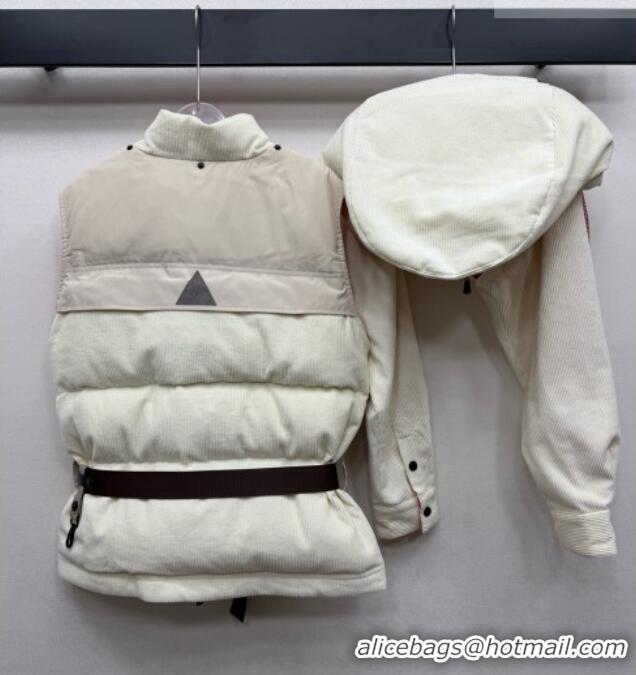 Grade Quality Moncler Corduroy Down Jacket M092917 Beige 2026