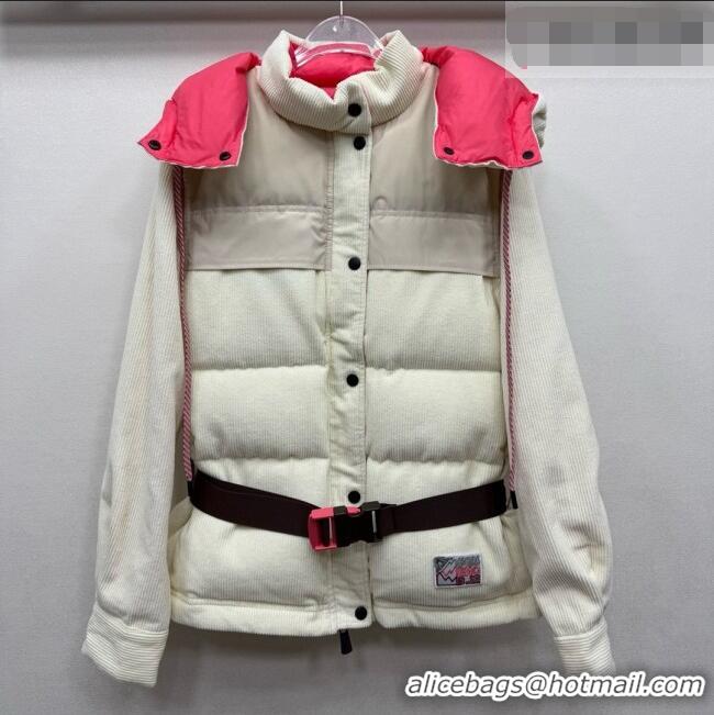 Grade Quality Moncler Corduroy Down Jacket M092917 Beige 2026