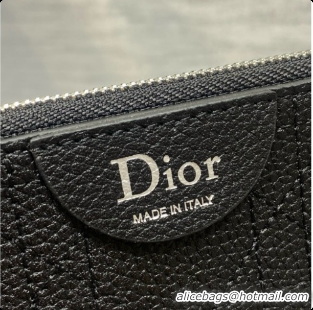 Modern Dior Jett Médaillon Bucket Bag in Cannage Grained Calfskin Black 2026 6090430