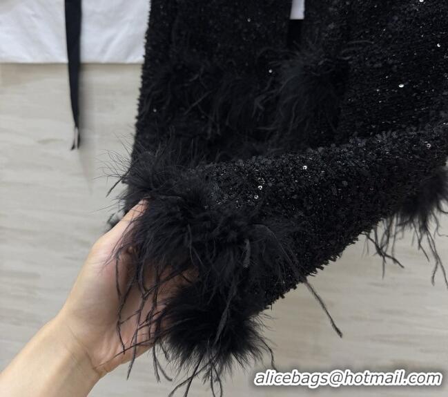 Buy Fashionable Chanel Tweed Jacket CH092941 Black 2026