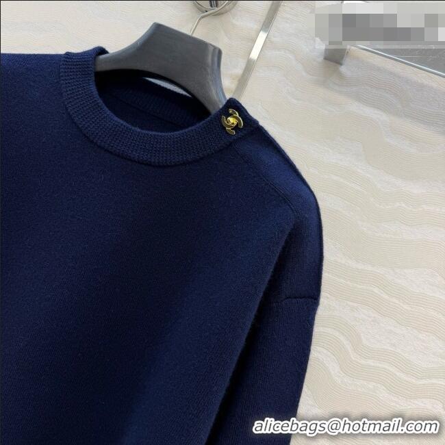 Famous Brand Chanel Cashmere Sweater CH092953 Deep Blue 2026