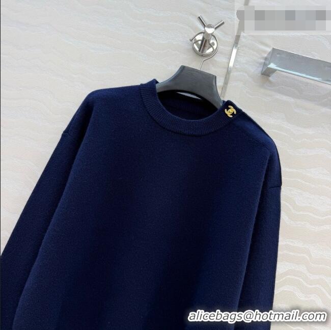Famous Brand Chanel Cashmere Sweater CH092953 Deep Blue 2026