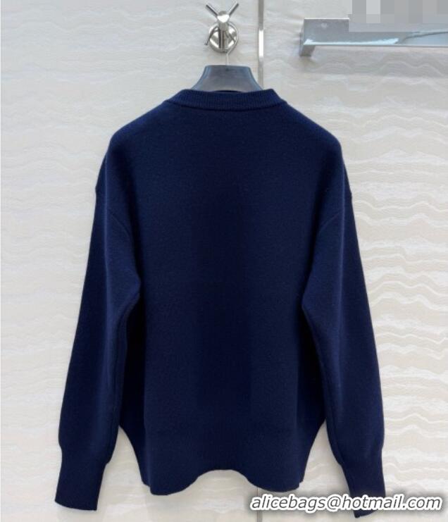 Famous Brand Chanel Cashmere Sweater CH092953 Deep Blue 2026