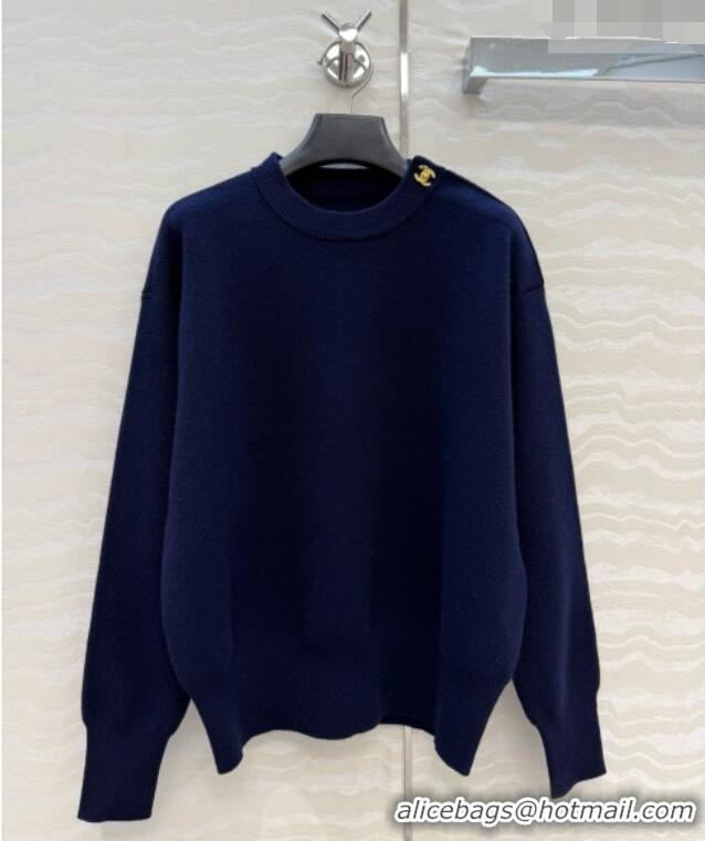 Famous Brand Chanel Cashmere Sweater CH092953 Deep Blue 2026
